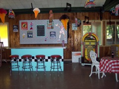 50's Soda Fountain recreated by Reunion Committee